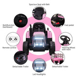 12V Electric Ride-On Tractor for Kids with Remote Control