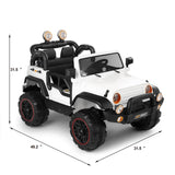 12V Electric Ride-On Truck for Kids with MP3, LED Lights, USB, and Remote Control