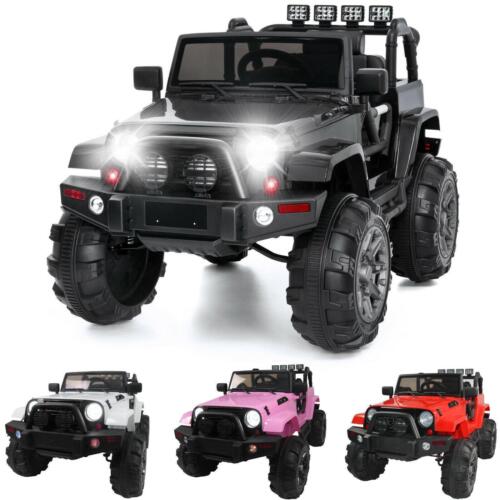12V Electric Ride-On Truck for Kids with MP3, USB, and LED Lights - Available in 4 Colors!