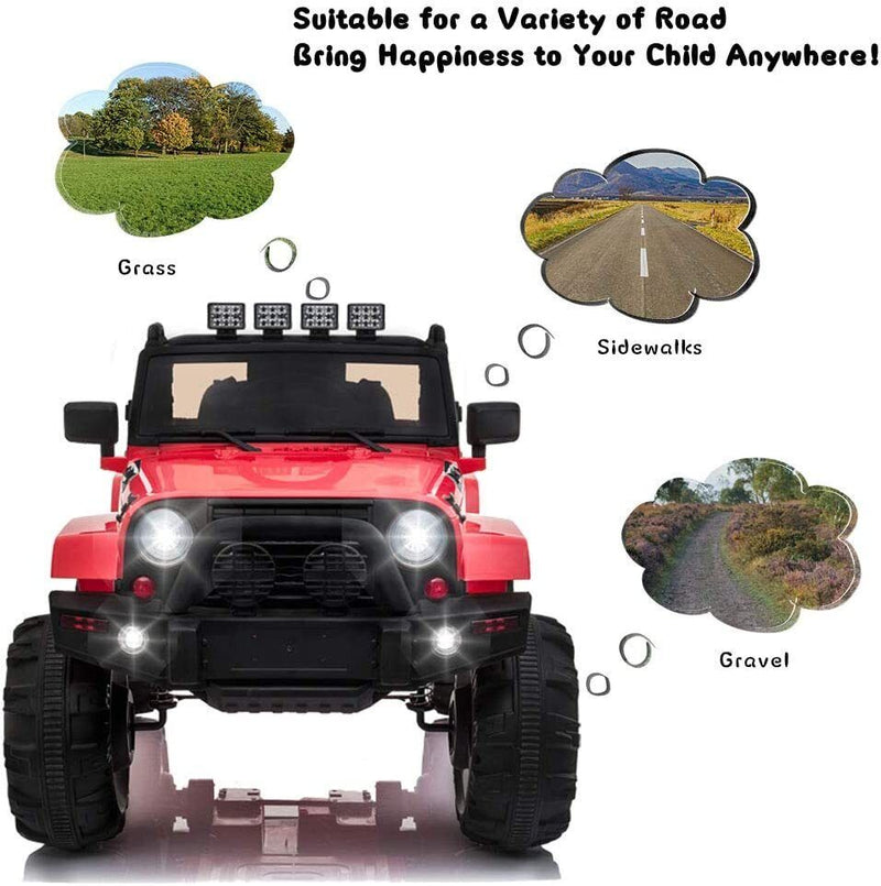 12V Electric Ride-On Truck for Kids with Parental Remote Control