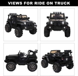 12V Electric Ride-On Truck for Kids with Parental Remote Control