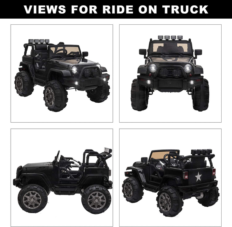 12V Electric Ride-On Truck for Kids with Parental Remote Control