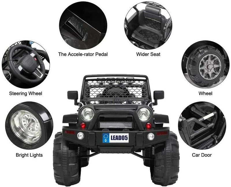 12V Electric Ride-On Truck for Kids with Remote Control