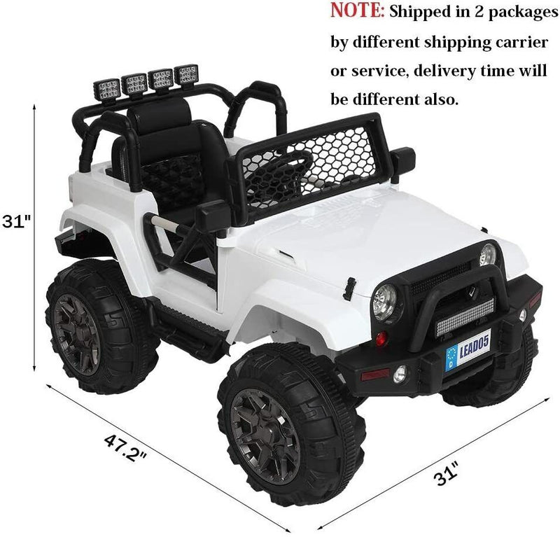 12V Electric Ride-On Truck for Kids with Remote Control