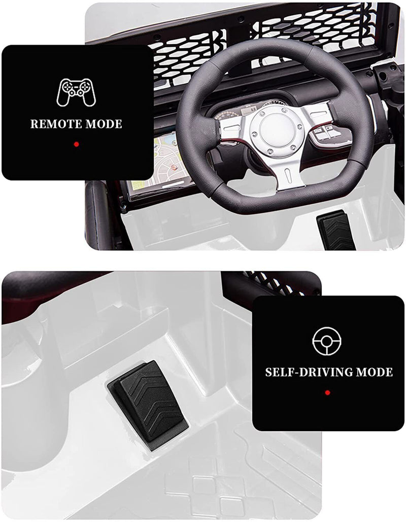 12V Electric Ride On Truck for Kids with Remote Control and LED Lights