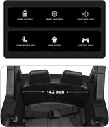 12V Electric Ride On Truck for Kids with Remote Control and LED Lights