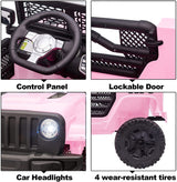 12V Electric Ride On Truck for Kids with Remote Control and LED Lights