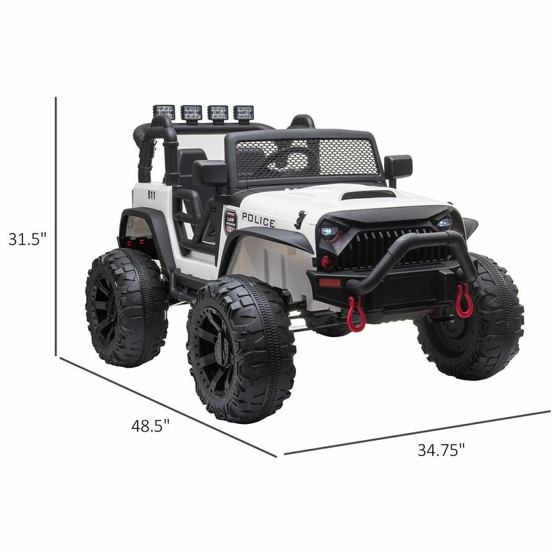 12V Electric Ride On Truck for Kids with Remote Control and Spacious Seat