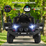12V Electric Ride-On Truck for Kids with Storage, LED Lights, MP3 Player, and Remote Control