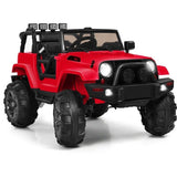 12V Electric Ride On Truck Toy Car with MP3 Player, Remote Control, and LED Lights for Kids