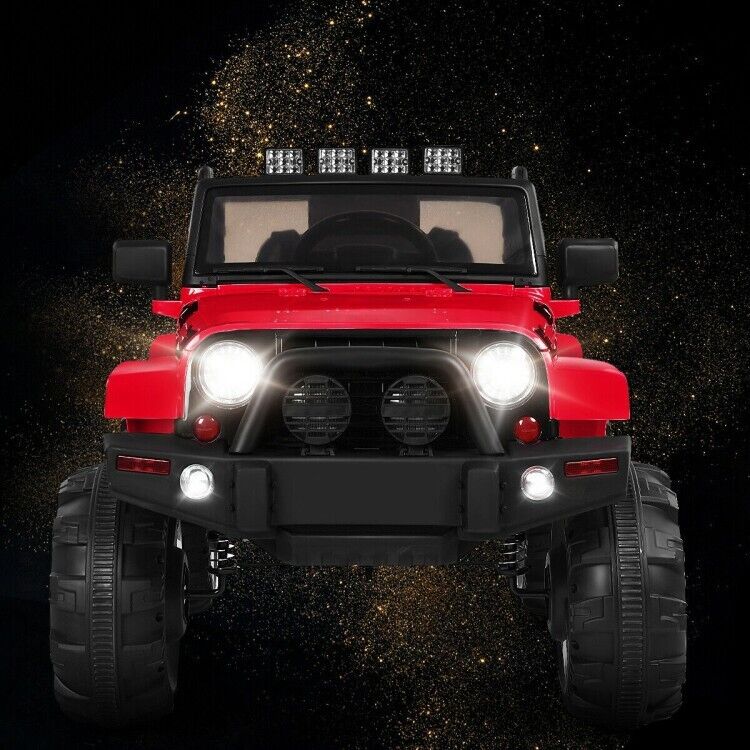 12V Electric Ride On Truck Toy Car with MP3 Player, Remote Control, and LED Lights for Kids