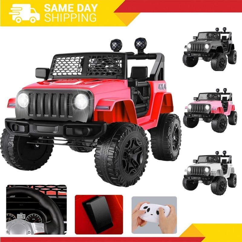 12V Electric Ride-On Truck/Toy Car with Remote Control - 2.4G for Kids