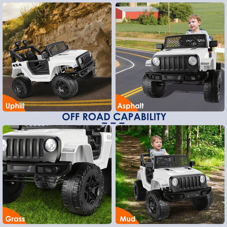 12V Electric Ride-On Truck/Toy Car with Remote Control - 2.4G for Kids