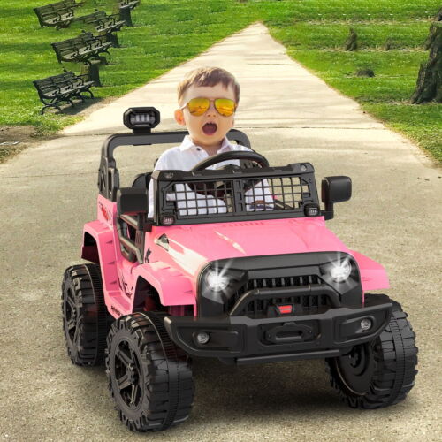 12V Electric Ride On Truck with Remote Control and LED Lights