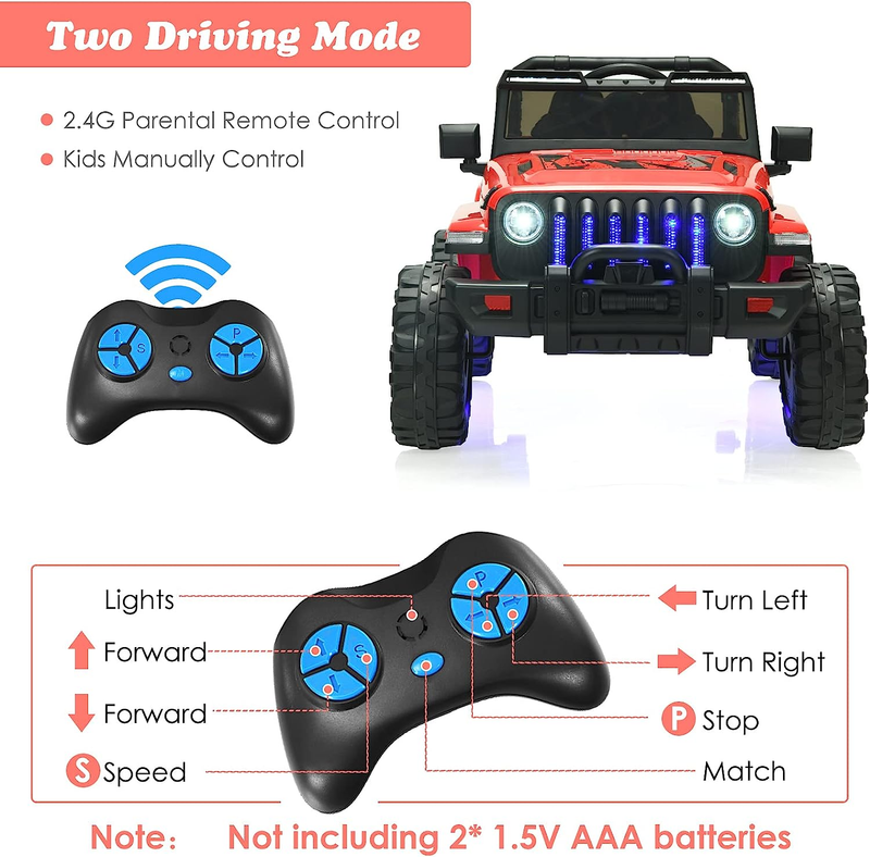 12V Electric Ride-On Truck with Remote Control for Kids