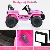 12V Electric Ride-On Truck with Remote Control for Kids, Battery Powered Toy Vehicle