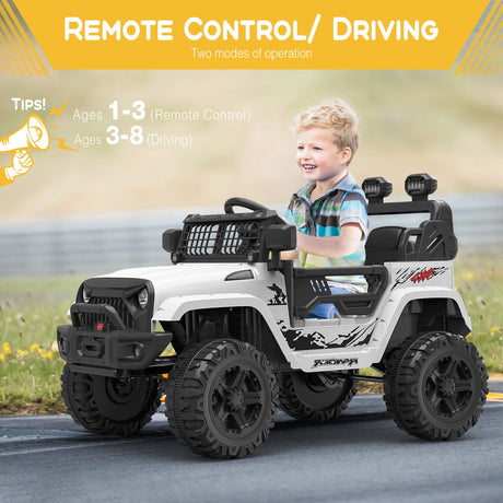 12V Electric Ride Truck with Remote Control and LED Lights