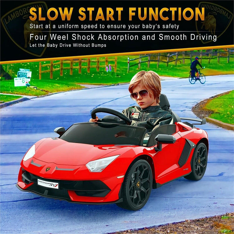 12V Electric Sports Car for Kids - Red Battery Powered Ride-On with Remote Control