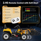 12V Electric Tractor with Remote Control, Music & LED Lights - Perfect for Kids to Ride On!