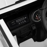 12V Electric White Mercedes-Benz Ride On Car with LED Lights, MP3 Player, and Remote Control for Kids