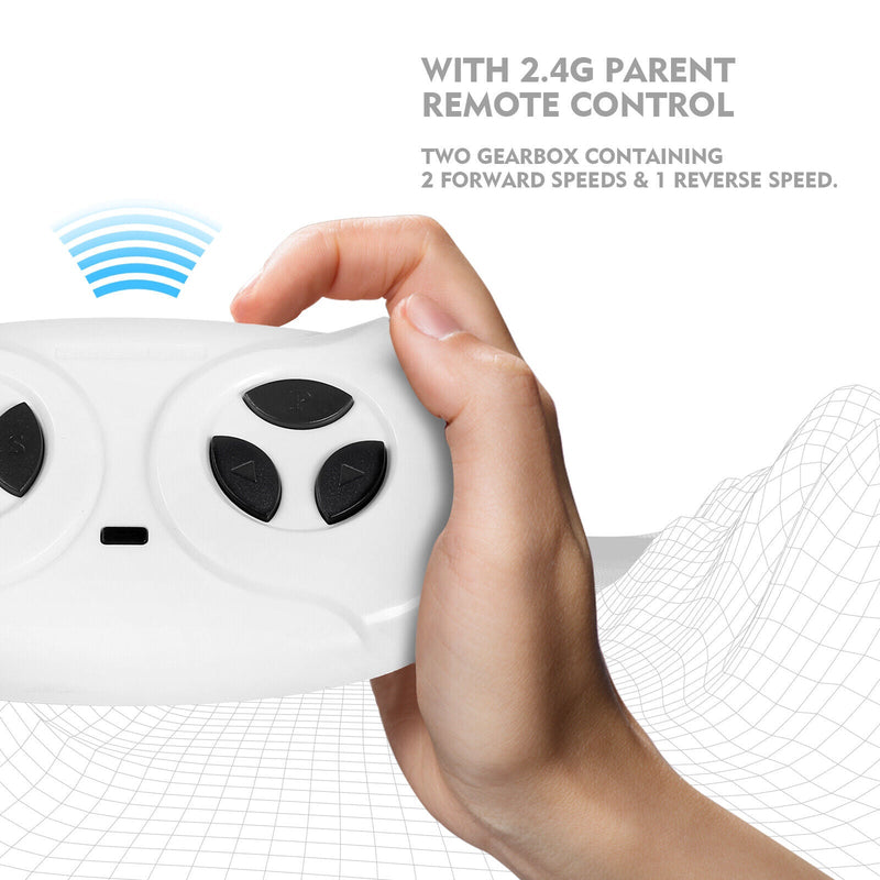 Mercedes-Benz 12V Kids Ride On Car with Music, LED Lights, Bluetooth, and Remote Control