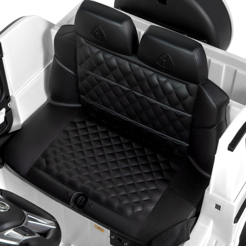 Mercedes-Benz 12V Kids Ride On Car with Music, LED Lights, Bluetooth, and Remote Control