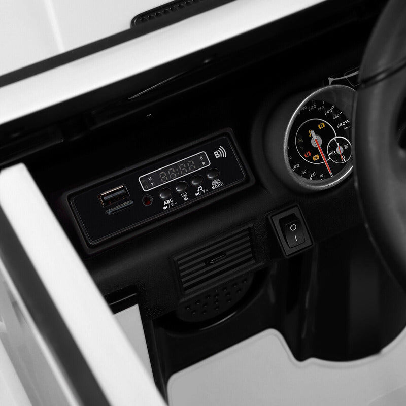 Mercedes-Benz 12V Kids Ride On Car with Music, LED Lights, Bluetooth, and Remote Control