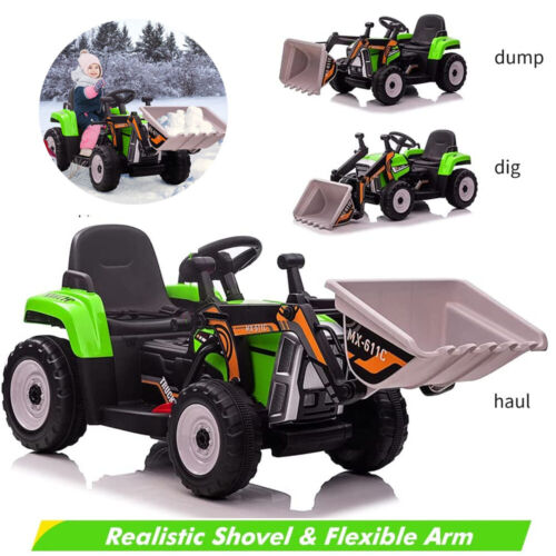 12V Excavator Ride-On Car with Remote Control and EVA Tires for Toddlers