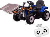12V Excavator Ride-On Car with Remote Control and Threaded Tires for Toddlers