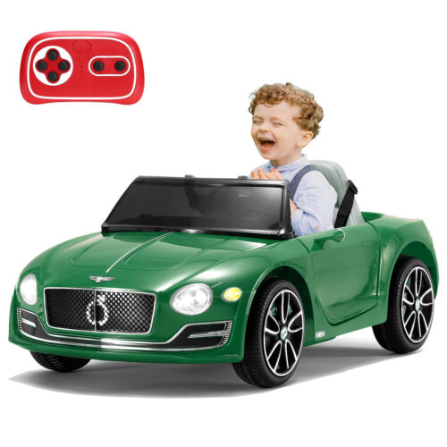 12V Green Electric Ride On Car for Kids with Remote Control - Inspired by Bentley Design