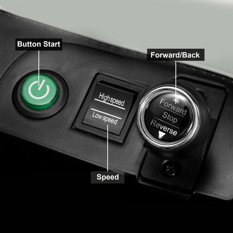 12V Green Electric Ride On Car for Kids with Remote Control - Inspired by Bentley Design