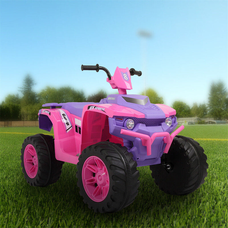 12V Kids ATV Car Ride-On Toy with Bluetooth Music & LED Lights