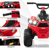 12V Kids ATV with Adjustable Speed and Comfortable Seat - Red