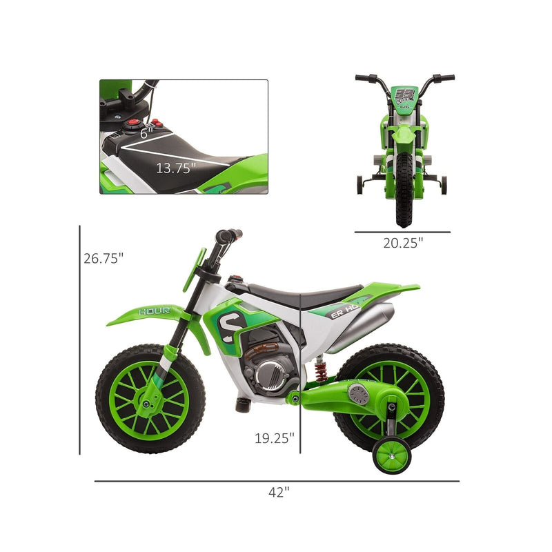 12V Kids Electric Dirt Bike Ride-On Toy by Aosom - Battery-Powered Off-Road Fun!
