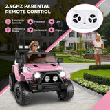 Electric Ride-On Truck with Remote Control and LED Lights - 3 Speed Options