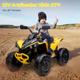 12V Kids Electric Ride On Car with Remote Control, LED Lights, and Bluetooth Music