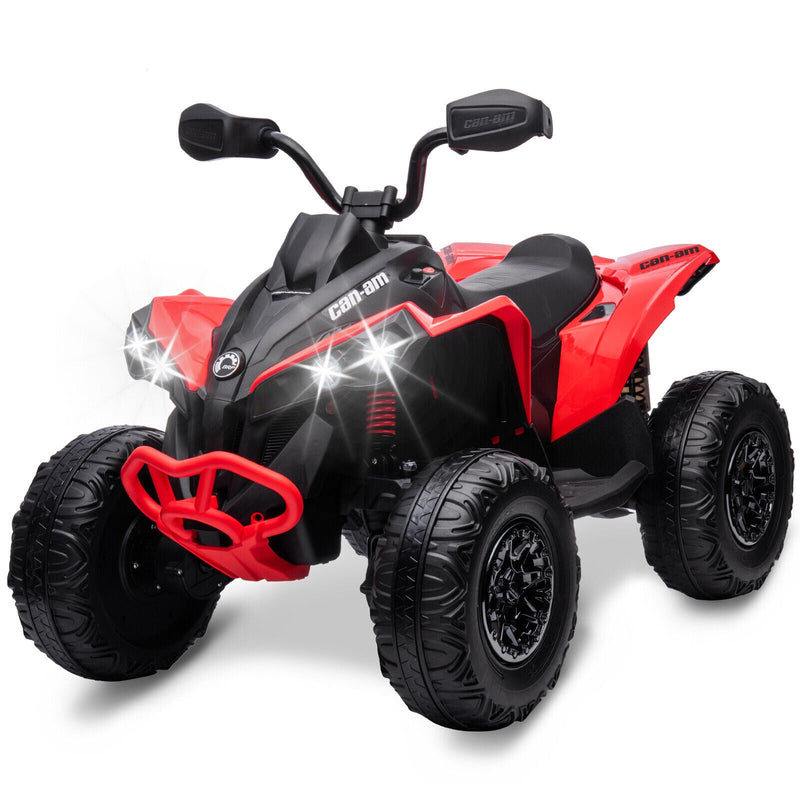 12V Kids Electric Ride On Car with Remote Control, LED Lights, and Bluetooth Music