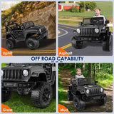 12V Kids Electric Ride On Jeep with Remote Control and 3 Speeds