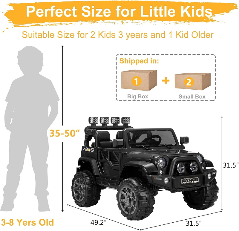 12V Kids Electric Ride-On Truck with Remote Control and Lights