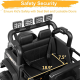 12V Kids Electric Ride-On Truck with Remote Control and Lights