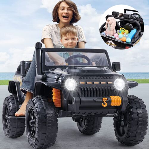 12V Kids Electric Ride On Truck with Remote Control and Parent Seat