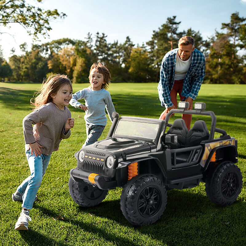 12V Kids Electric Ride On Truck with Remote Control and Parent Seat