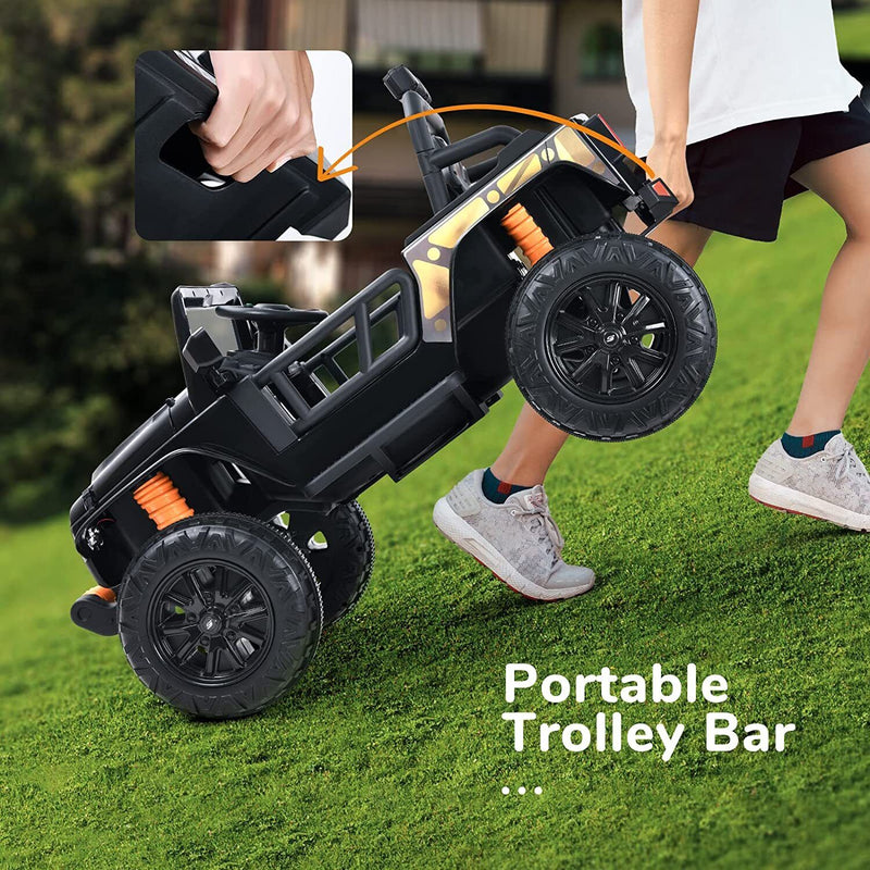 12V Kids Electric Ride On Truck with Remote Control and Parent Seat