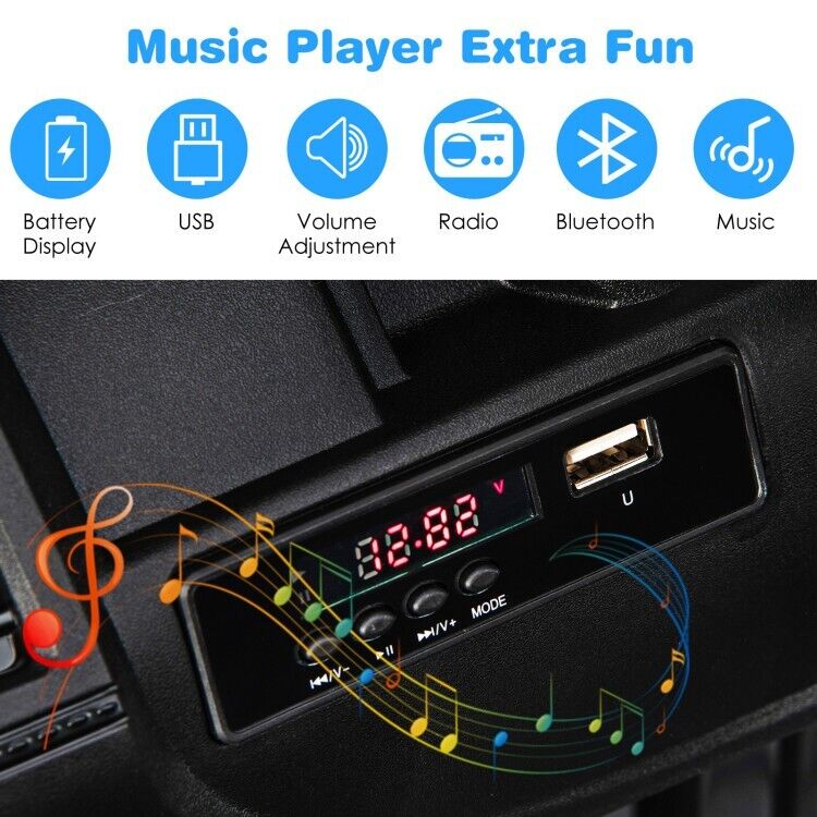 12V Kids Electric Truck Jeep with 2.4G Remote Control - Perfect for Little Drivers!