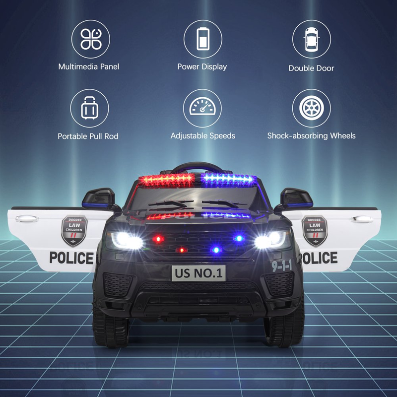 12V Kids Police SUV Ride On with 2.4Ghz Parental Control