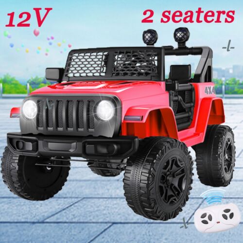 12V Kids Ride On Car with LED Lights, Music, and Remote Control - Perfect Gift for Little Drivers!
