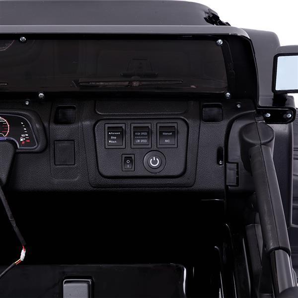 12V Kids Ride On Car with Remote Control - Rechargeable Battery, 4 mph Speed, Black