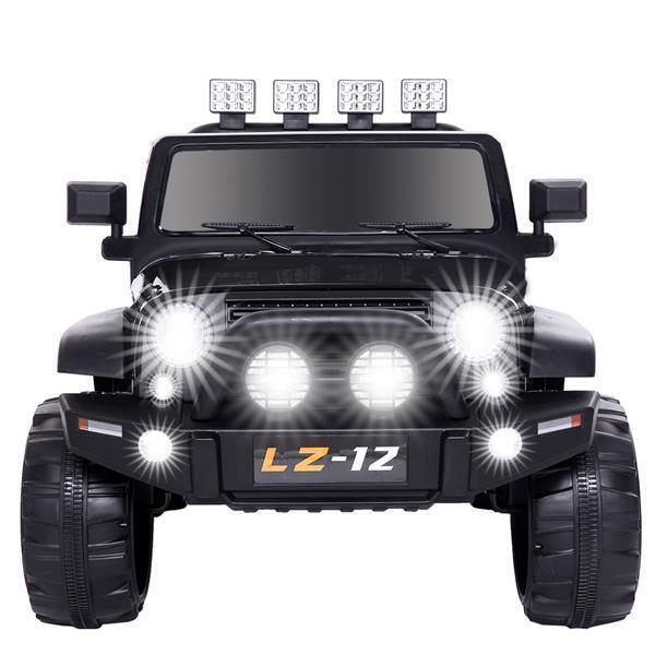 12V Kids Ride On Car with Remote Control - Rechargeable Battery, 4 mph Speed, Black