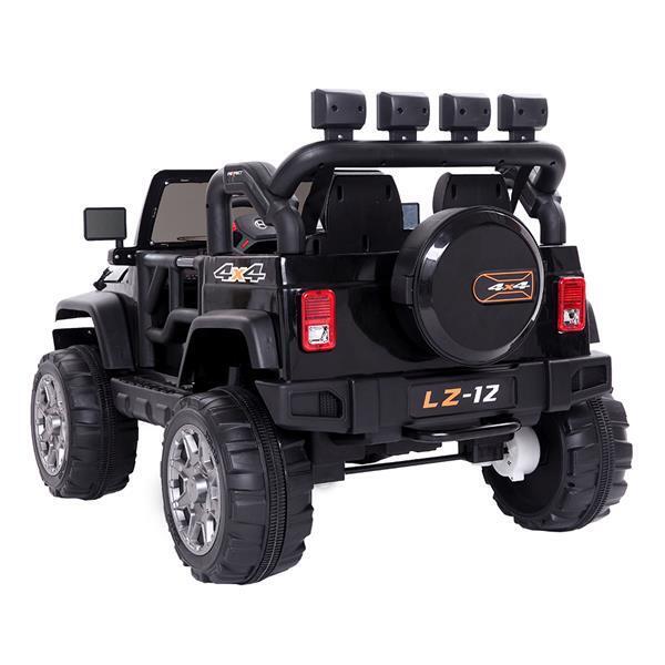 12V Kids Ride On Car with Remote Control - Rechargeable Battery, 4 mph Speed, Black