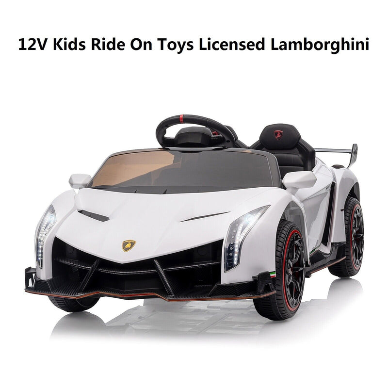 Electric Lamborghini Ride-On Car for Kids with Remote Control and LED Lights